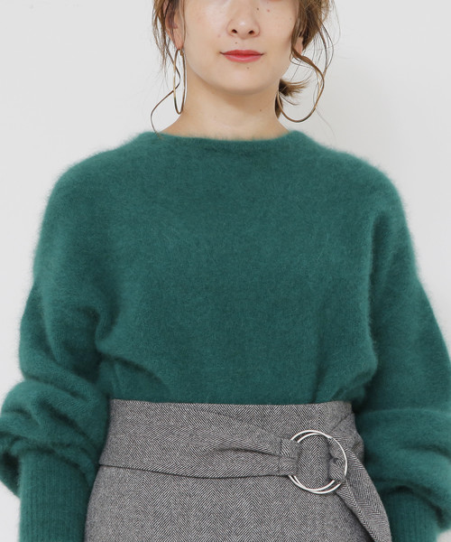 Liesse ヘアリーニットボリュームスリーブニットプルオーバー Liesse（リエス）の「ヘアリーニットボリュームスリーブニットプル