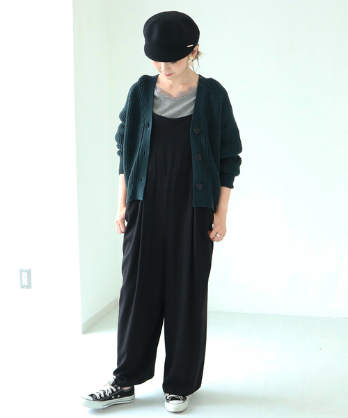 AMERICAN HOLIC(アメリカンホリック)の「Wool混Vネックローゲージニットカーディガン(カーディガン/ボレロ・レディース・チャコールグレー/ブラウン/アイボリー/マスタード/グリーン/ブルー・FREE)」の20枚目の写真