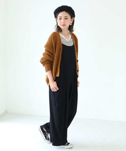 AMERICAN HOLIC(アメリカンホリック)の「Wool混Vネックローゲージニットカーディガン(カーディガン/ボレロ・レディース・チャコールグレー/ブラウン/アイボリー/マスタード/グリーン/ブルー・FREE)」の14枚目の写真