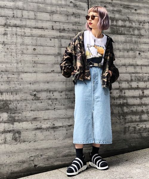 PAGEBOY(ページボーイ)の「ボリュームスリーブコーチジャケット(その他アウター・レディース・ブラック/オフホワイト/カモフラージュ/パープル/ブルー・FREE)」の17枚目の写真