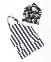 nino（ニノ）の「[90-140]エプロンセット☆ストライプ(日本製)（エプロン）」