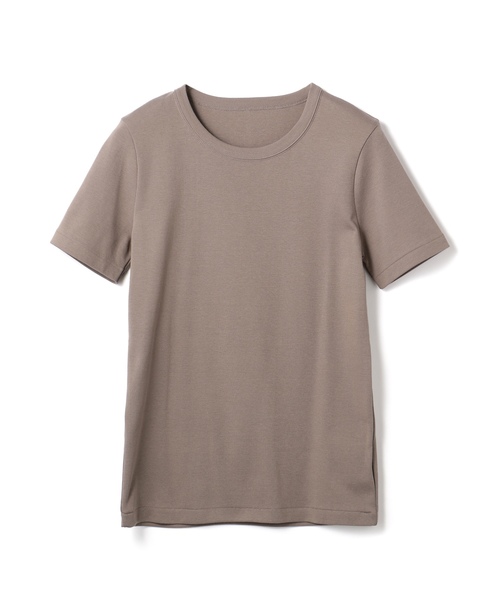 ESTNATION(エストネーション)の「ESTNATION / プレミアムコットンTシャツ(Tシャツ/カットソー・レディース・ブラック/オフホワイト/グレー・38)」の3枚目の写真