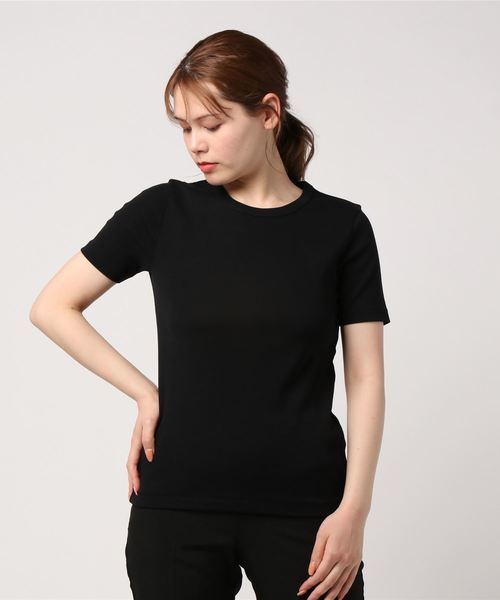 ESTNATION(エストネーション)の「ESTNATION / プレミアムコットンTシャツ(Tシャツ/カットソー・レディース・ブラック/オフホワイト/グレー・38)」の10枚目の写真