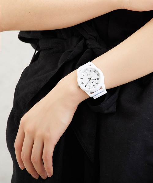 Q&Q(キューアンドキュー)の「Q&Q(アナログ腕時計・メンズ・パープル/レッド/サックスブルー/ピンク/ターコイズブルー/ホワイト×ホワイト/ダークブルー・FREE)」の12枚目の写真