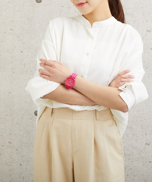 Q&Q(キューアンドキュー)の「Q&Q(アナログ腕時計・メンズ・パープル/レッド/サックスブルー/ピンク/ターコイズブルー/ホワイト×ホワイト/ダークブルー・FREE)」の13枚目の写真