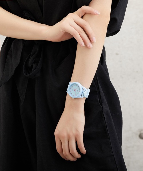 Q&Q(キューアンドキュー)の「Q&Q(アナログ腕時計・メンズ・パープル/レッド/サックスブルー/ピンク/ターコイズブルー/ホワイト×ホワイト/ダークブルー・FREE)」の18枚目の写真