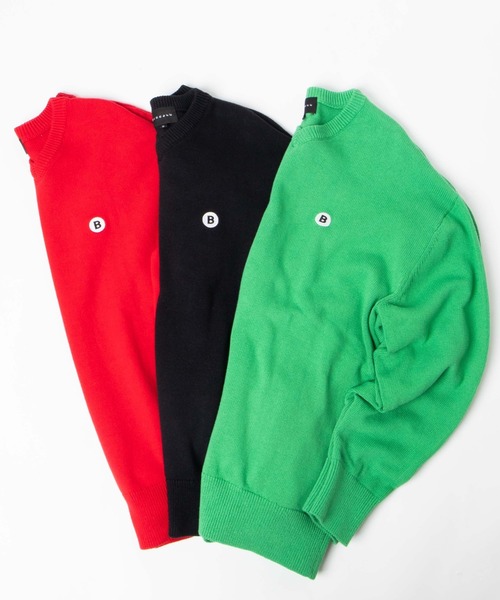BUCCA 44（ブッカフォーティーフォー）の「【BUCCA 44】ワンポイント刺繍Vネックセーター（ニット/セーター・メンズ・ブラック/レッド/グリーン・MEDIUM/LARGE/X-LARGE/XX-LARGE/XXX-LARGE）」の11枚目の写真