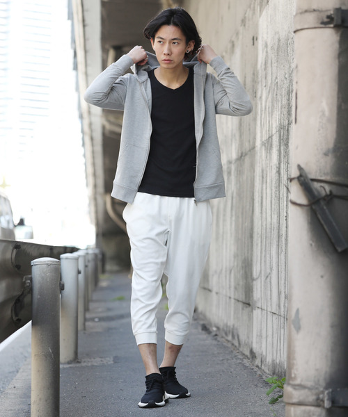 Rocky Monroe（ロッキーモンロー）の「Vネック7分袖テレコカットソー（Tシャツ/カットソー・メンズ・ブラック/レッド/イエロー/ダークブルー/オフホワイト/ブルー/グレー/オリーブ/モカ/チャコール・M/XL/L）」の11枚目の写真