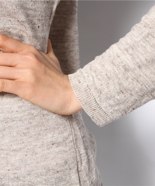 goa(ゴア)の「Linen クルーカーデ(カーディガン/ボレロ・レディース・ベージュ/ナチュラル/インディゴブルー/モカ・FREE)」の7枚目の写真