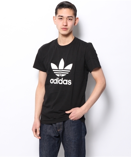 adidas Originals(アディダスオリジナルス)の「アディダス オリジナルス トレフォイル Tシャツ adidas Originals ADI TREFOIL TEE(Tシャツ/カットソー・メンズ・ブラック/ブルー/ホワイト・MEDIUM/LARGE/X-LARGE)」の2枚目の写真