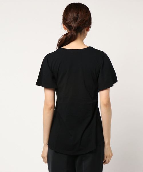 JOURNAL STANDARD relume(ジャーナルスタンダード レリューム)の「【CAL.Berries / カルベリーズ】WIND CHASER Tシャツ(Tシャツ/カットソー・レディース・ホワイト/ブラック・SMALL)」の4枚目の写真
