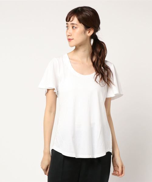 JOURNAL STANDARD relume(ジャーナルスタンダード レリューム)の「【CAL.Berries / カルベリーズ】WIND CHASER Tシャツ(Tシャツ/カットソー・レディース・ホワイト/ブラック・SMALL)」の9枚目の写真
