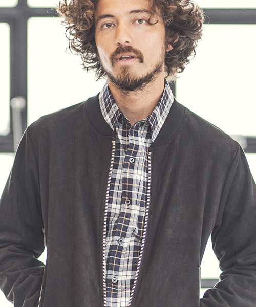 CAMBIO（カンビオ）の「mj6498-Fake Suede Cut Blouson ブルゾン（ブルゾン・メンズ・チャコール/ベージュ/ブラック・L/S/M）」の6枚目の写真