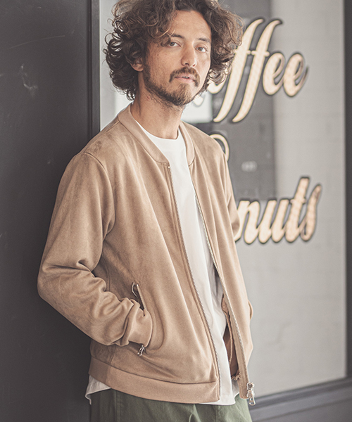 CAMBIO（カンビオ）の「mj6498-Fake Suede Cut Blouson ブルゾン（ブルゾン・メンズ・チャコール/ベージュ/ブラック・L/S/M）」の11枚目の写真