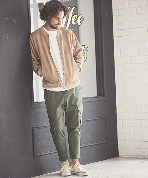 CAMBIO（カンビオ）の「mj6498-Fake Suede Cut Blouson ブルゾン（ブルゾン・メンズ・チャコール/ベージュ/ブラック・L/S/M）」の9枚目の写真