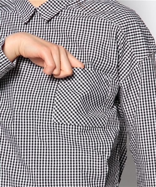 Kastane（カスタネ）の「【Kastane】BACK開き長袖シャツ（シャツ/ブラウス・レディース・ライトベージュ/ブラック・FREE）」の9枚目の写真