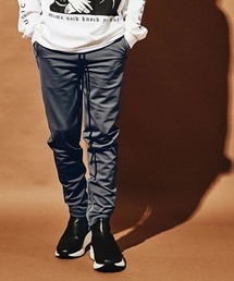 SKINNY ZIP JERSEY PANTS