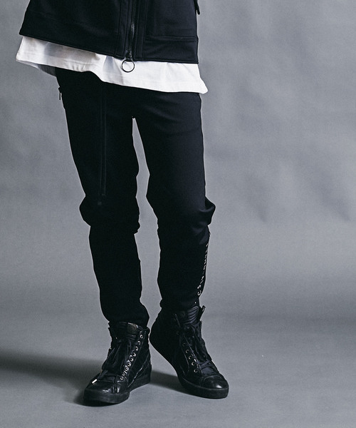MSML（エムエスエムエル）の「SKINNY ZIP JERSEY PANTS（その他パンツ・メンズ・ブラック/グレー・S/M/L）」の13枚目の写真