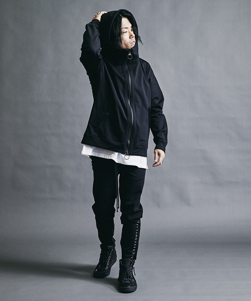MSML（エムエスエムエル）の「SKINNY ZIP JERSEY PANTS（その他パンツ・メンズ・ブラック/グレー・S/M/L）」の3枚目の写真