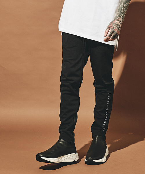 MSML（エムエスエムエル）の「SKINNY ZIP JERSEY PANTS（その他パンツ・メンズ・ブラック/グレー・S/M/L）」の6枚目の写真