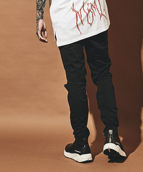 MSML（エムエスエムエル）の「SKINNY ZIP JERSEY PANTS（その他パンツ・メンズ・ブラック/グレー・S/M/L）」の7枚目の写真