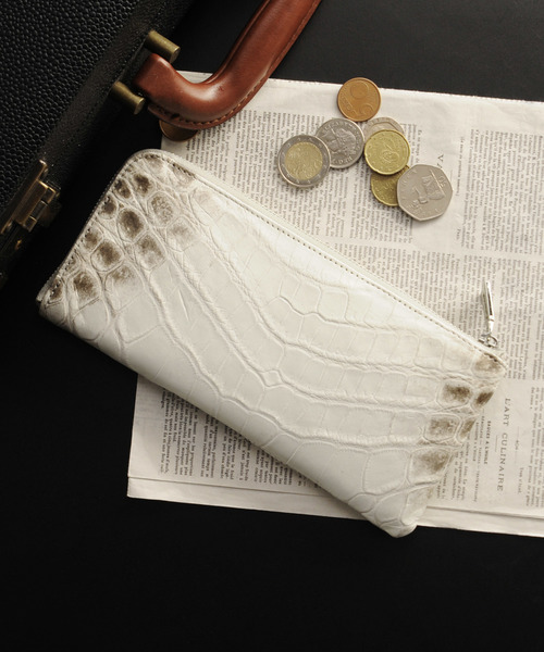 ヒマラヤクロコダイルレザーL字ファスナー長財布