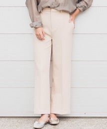 Aunt Marie's | AUNT MARIE'S センタープレスセミフレアパンツ(その他パンツ)