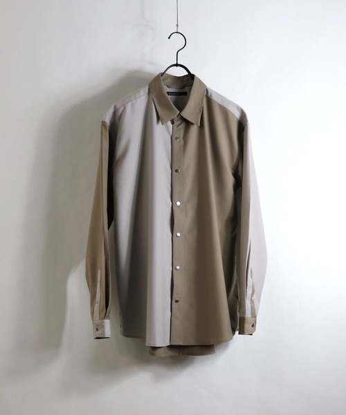 Confirm（コンファーム）の「Confirm / コンファーム TRスナップボタンシャツ（シャツ/ブラウス・メンズ・ブラック/ベージュ/ブラウン/グレー/ミント/ベージュ系その他/ブラック系その他/パープル・M/L）」の7枚目の写真