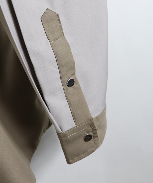 Confirm（コンファーム）の「Confirm / コンファーム TRスナップボタンシャツ（シャツ/ブラウス・メンズ・ブラック/ベージュ/ブラウン/グレー/ミント/ベージュ系その他/ブラック系その他/パープル・M/L）」の16枚目の写真