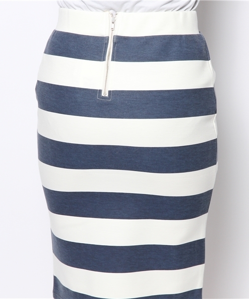 FREE'S SHOP（フリーズショップ）の「ジャージボーダースカート（スカート・レディース・ホワイト/グレー/ブルー/ピンク・SMALL/MEDIUM）」の7枚目の写真