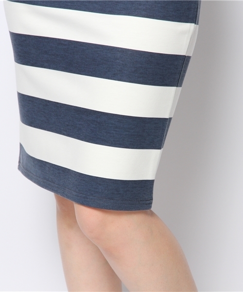 FREE'S SHOP（フリーズショップ）の「ジャージボーダースカート（スカート・レディース・ホワイト/グレー/ブルー/ピンク・SMALL/MEDIUM）」の8枚目の写真