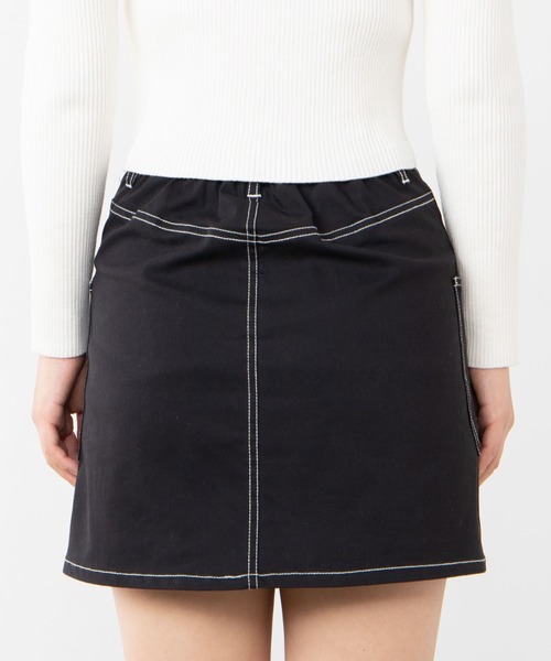 WEGO(ウィゴー)の「WEGO/【セットアップ対応商品】ステッチサイドポケットミニスカート(スカート・レディース・ブラック/ホワイト/ブラック系その他2・FREE)」の18枚目の写真
