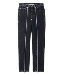 JOHN LAWRENCE SULLIVAN | BLEACHED DENIM ZIPPED PANTS(デニムパンツ)