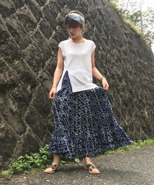 JETSET SOLO PLUS （ジェットセットソロプラス）の「サイドスリットデザインニット（ニット/セーター・レディース・ブラック/オフホワイト/カーキ/ピンク・FREE）」の7枚目の写真