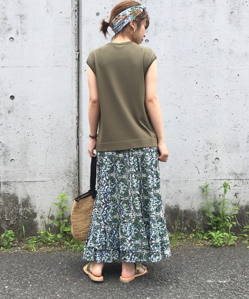 JETSET SOLO PLUS （ジェットセットソロプラス）の「サイドスリットデザインニット（ニット/セーター・レディース・ブラック/オフホワイト/カーキ/ピンク・FREE）」の5枚目の写真
