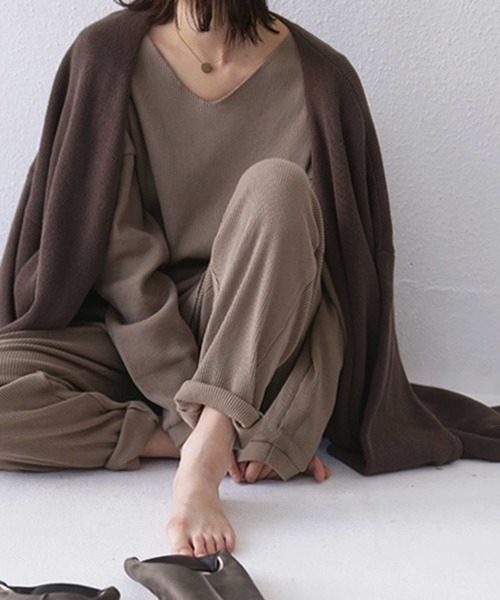 antiqua(アンティカ)の「ワンマイルウェア(Tシャツ/カットソー・レディース・ネイビー/オリーブ/モスグリーン/ブラウン系その他・FREE)」の3枚目の写真