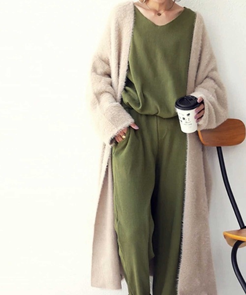 antiqua(アンティカ)の「ワンマイルウェア(Tシャツ/カットソー・レディース・ネイビー/オリーブ/モスグリーン/ブラウン系その他・FREE)」の1枚目の写真