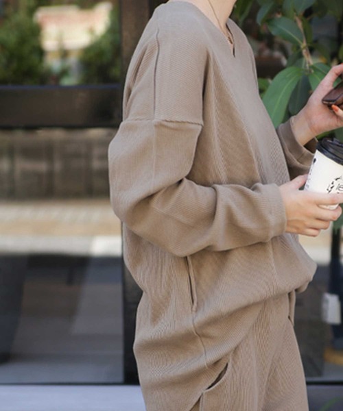 antiqua(アンティカ)の「ワンマイルウェア(Tシャツ/カットソー・レディース・ネイビー/オリーブ/モスグリーン/ブラウン系その他・FREE)」の10枚目の写真