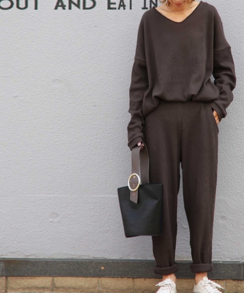 antiqua(アンティカ)の「ワンマイルウェア(Tシャツ/カットソー・レディース・ネイビー/オリーブ/モスグリーン/ブラウン系その他・FREE)」の12枚目の写真