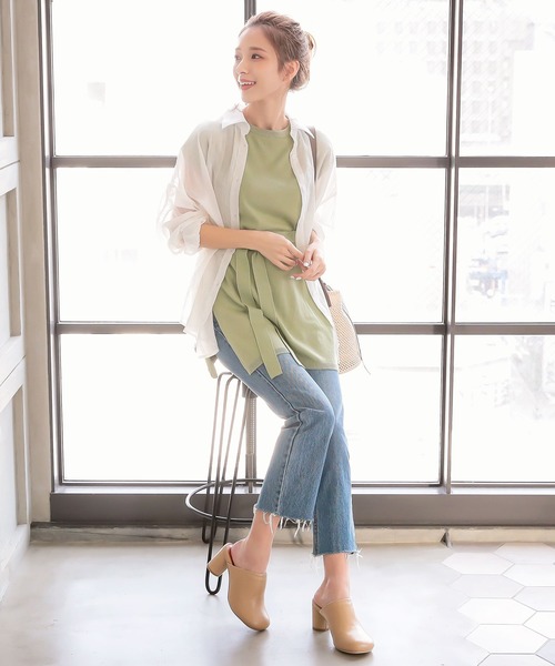 KOBE LETTUCE(コウベレタス)の「ワイドスクエアトゥミュール(サンダル・レディース・ホワイト/ベージュ/ブラック・L/LL/M/S)」の9枚目の写真