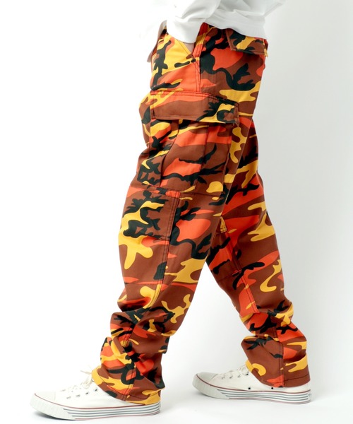 ROTHCO（ロスコ）の「ROTHCO/ロスコ BDU CARGOPANTS/ワイドカーゴパンツ/カラーパンツ/ワークパンツ（カーゴパンツ・メンズ・ホワイト系その他/グレー系その他/ベージュ系その他/グリーン系その他/ブルー系その他/パープル系その他/イエロー系その他/ピンク系その他/レッド系その他/オレンジ系その他/ベージュ系その他2/ライトブラウン/ブラック/オリーブ/ベージュ・S/M/L）」の2枚目の写真