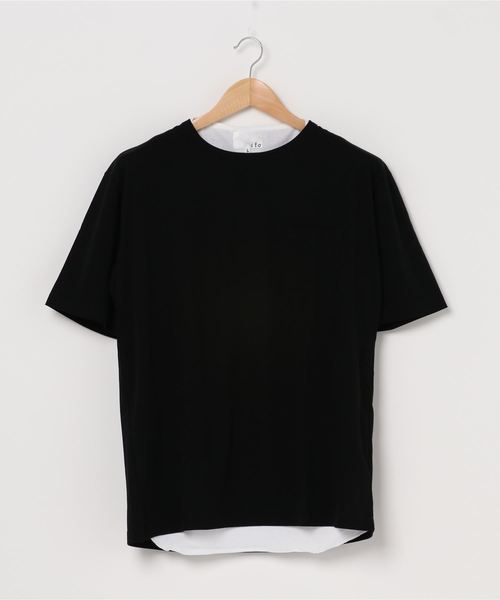 INNOCENT(イノセント)の「ポケット付きT+タンクトップアンサンブル(Tシャツ/カットソー・レディース・ホワイト/ブラック/ブラウン/キャメル・MEDIUM/LARGE)」の2枚目の写真