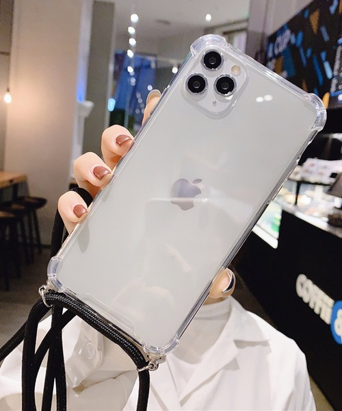 セール】クリア ショルダースマホケース iPhoneケース