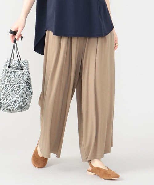 SHARE PARK(シェアパーク)の「【接触冷感】 クールスムースカットガウチョパンツ(その他パンツ・レディース・グレー系・0)」の10枚目の写真