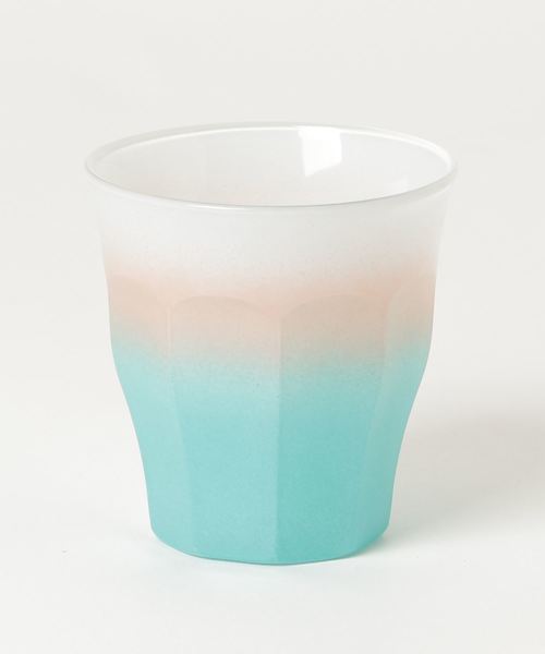 JACK & MARIE（ジャックアンドマリー）の「JACK & MARIE DURALEX ピカルディーグラス（グラス/マグカップ/タンブラー・レディース・ライトブルー/オレンジ/ホワイト×ブルー・ONE SIZE）」の4枚目の写真