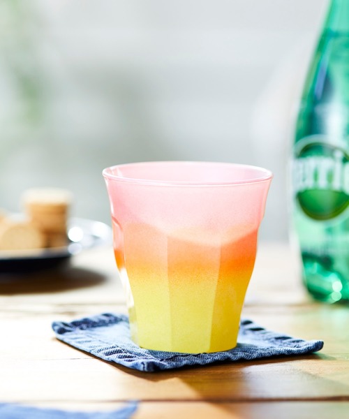 JACK & MARIE（ジャックアンドマリー）の「JACK & MARIE DURALEX ピカルディーグラス（グラス/マグカップ/タンブラー・レディース・ライトブルー/オレンジ/ホワイト×ブルー・ONE SIZE）」の3枚目の写真