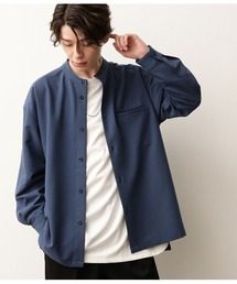 JUNRED | ワイドシルエットバンドカラーシャツ(シャツ/ブラウス)