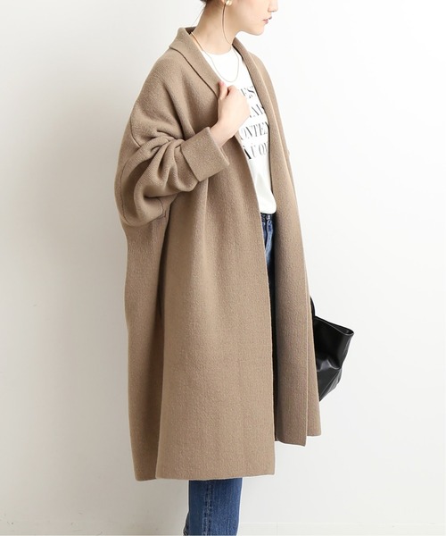 セール】ウールカシミヤニットガウンコート◇（その他アウター）｜IENA  