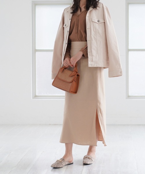 AmiAmi（アミアミ）の「ビット付きローファーミュール（サンダル・レディース・ブラック/ブラウン/キャメル/アイボリー/パイソン/ホワイト系その他/ライトブラウン/カーキ/ブラック系その他/ダークブラウン・L/LL/M/S）」の11枚目の写真