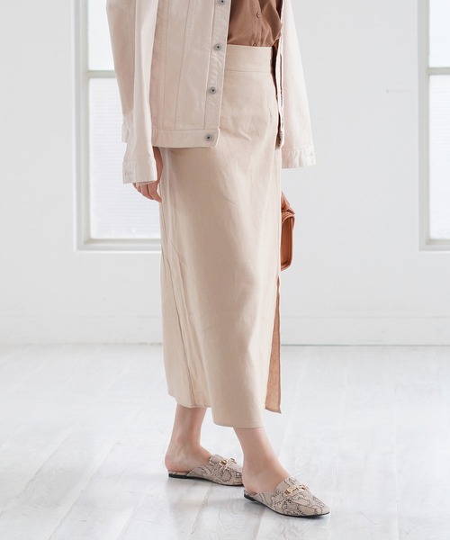 AmiAmi（アミアミ）の「ビット付きローファーミュール（サンダル・レディース・ブラック/ブラウン/キャメル/アイボリー/パイソン/ホワイト系その他/ライトブラウン/カーキ/ブラック系その他/ダークブラウン・L/LL/M/S）」の14枚目の写真